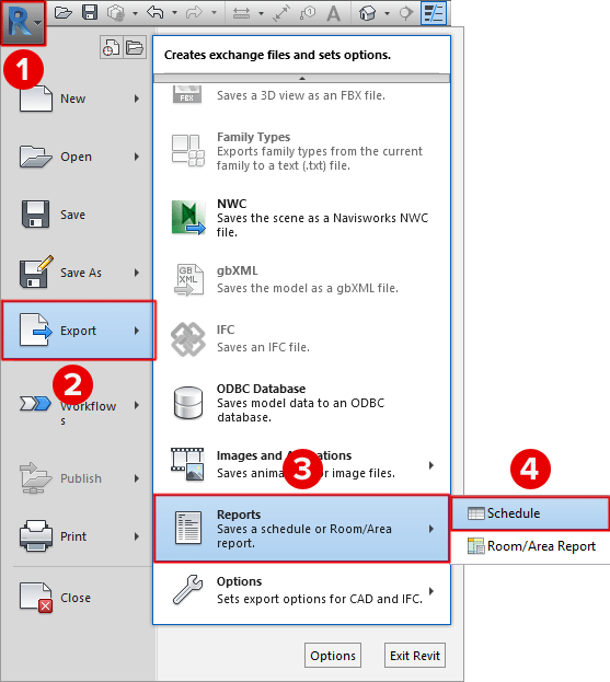 Van meetstaat in Revit naar kostprijs in Excel