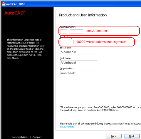 autocad 2010 64 bit product key serial